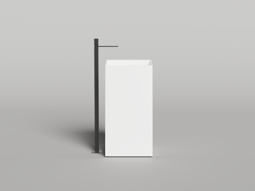 Раковина из литьевого мрамора Salini ARMONIA 130511TG 45х45 напольная цвет белый - фото 3